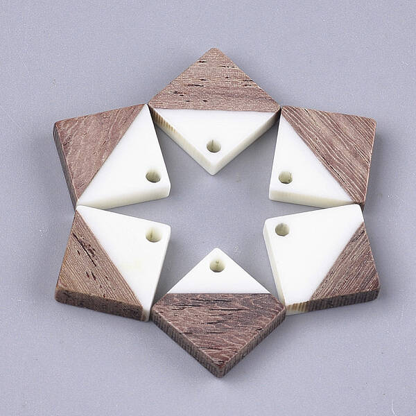 Resin & Walnut Wood Pendants