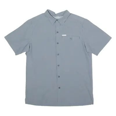 COLUMBIA Mens Shirt Grey Check L
