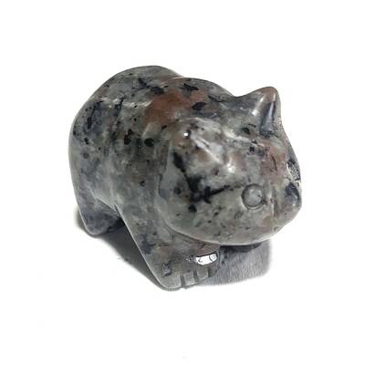 Natural Syenite Carved Healing Panda Figurines