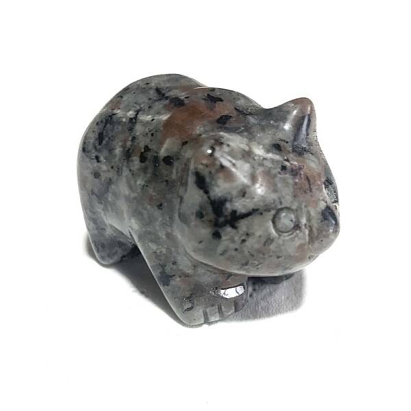 Natural Syenite Carved Healing Panda Figurines