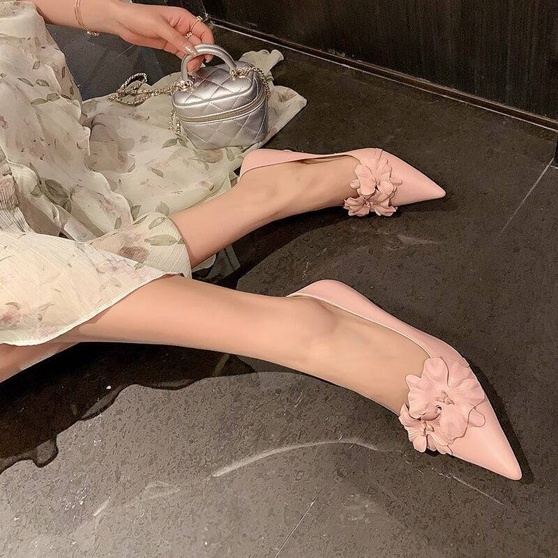 CHIKO Winnie Pointy Toe Kitten Heels Pumps Shoes