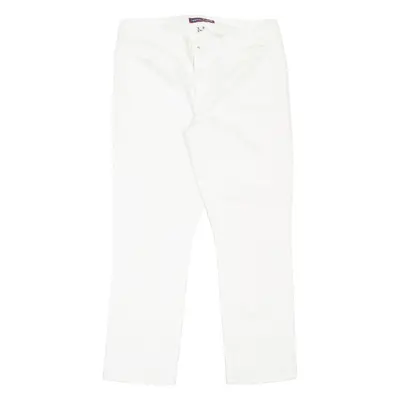 TOMMY HILFIGER Crop Womens Jeans White Slim Straight W30 L26