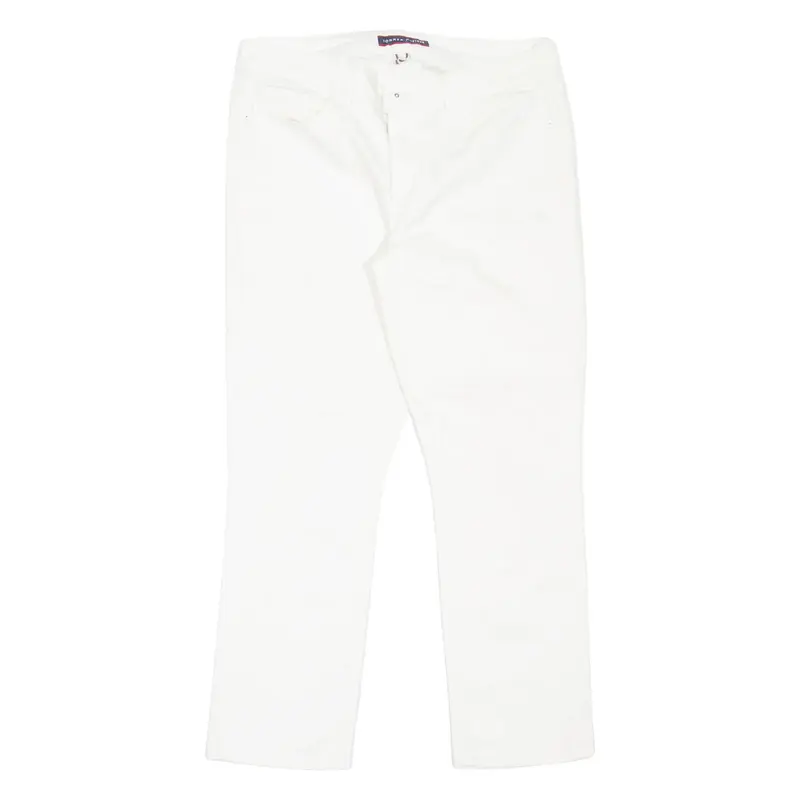 TOMMY HILFIGER Crop Womens Jeans White Slim Straight W30 L26