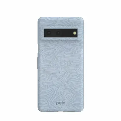 Powder Blue Ebb and Flow Google Pixel 7 Pro Case