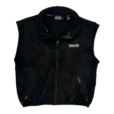 Timberland Fleece Gilet - Medium Black Polyester | Size: medium