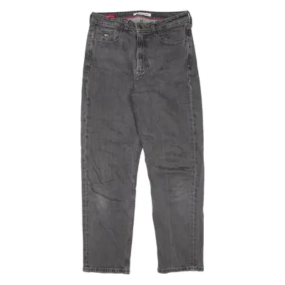 TOMMY HILFIGER Super High Rise Womens Jeans Grey Regular Straight W28 L27
