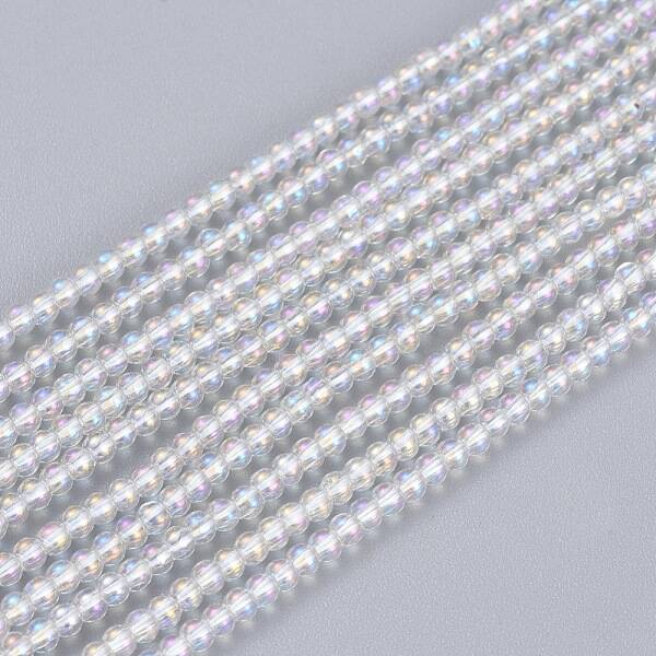 Electroplate Glass Beads Strands