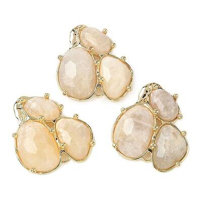Natural Moonstone Links connectors