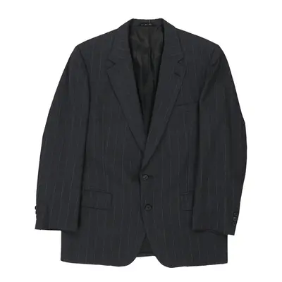 Burberry Pinstripe Blazer - XL Grey Wool