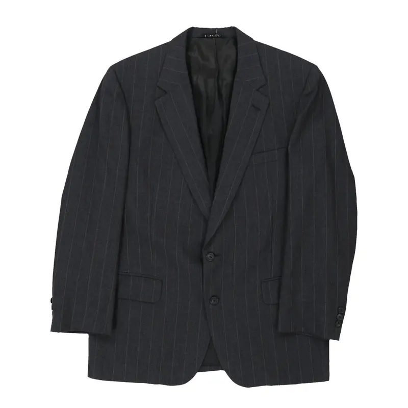 Burberry Pinstripe Blazer - XL Grey Wool