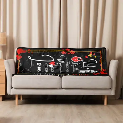 Life is Better with You - Sherpa Blanket for Wife