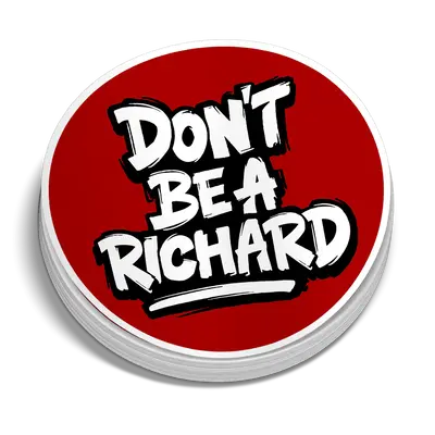 Richard - Hard Hat Decal