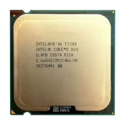 Y442H Dell 2.6GHz 1066MHz FSB 3MB L2 Cache Socket LGA775 Intel Core 2 Duo E7300 Dual-Core Processor