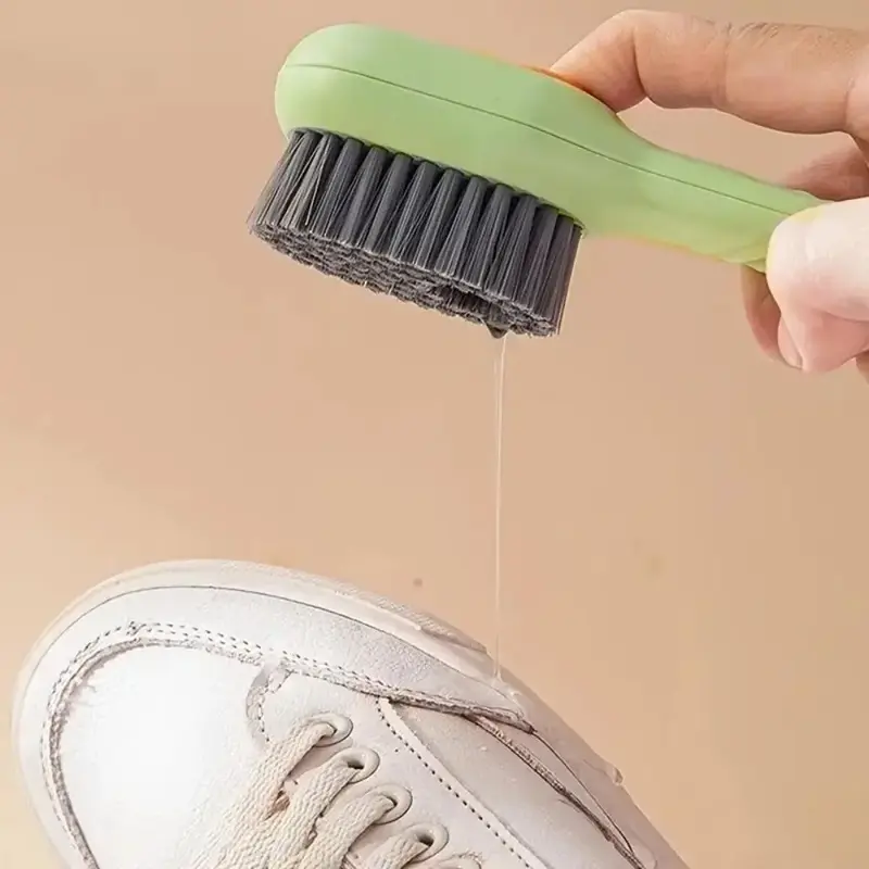 Shoe Cleaning Brush, 1 Count Portable Household Soft Brush with Soap Dispenser, Multifunctional Cleaning Tool for Shoe Clothi...