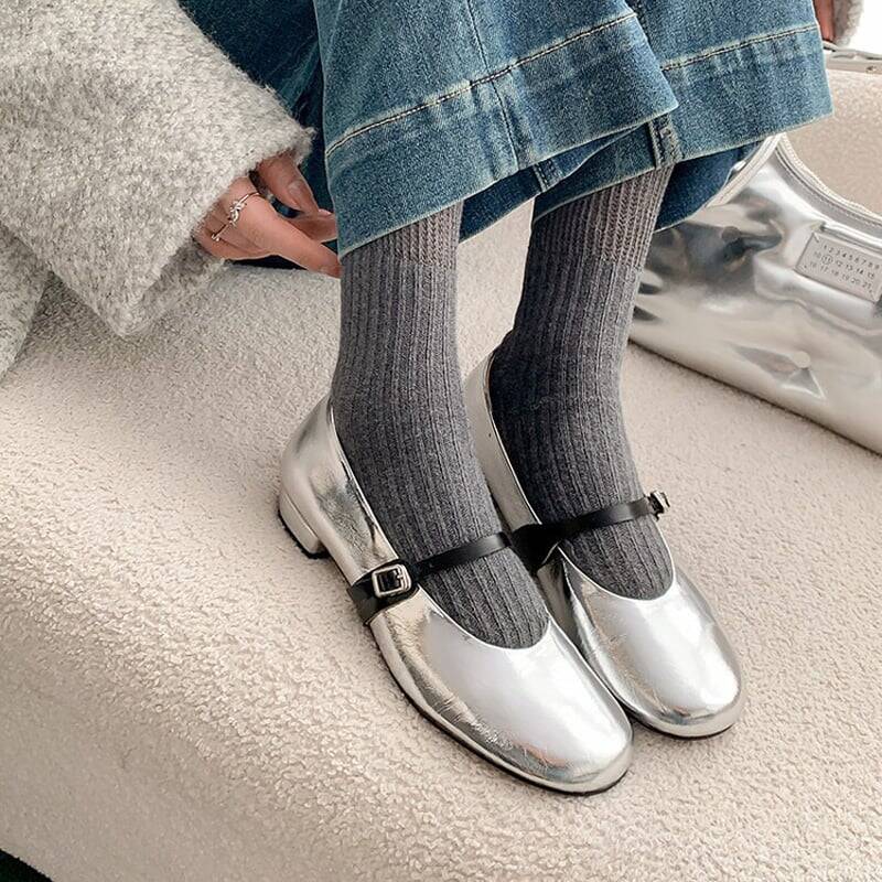 CHIKO Dani Round Toe Block Heels Mary Jane Shoes