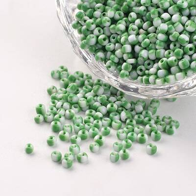 12/0 Opaque Colours Seep Glass Beads