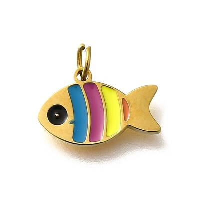 304 Stainless Steel Enamel Charms