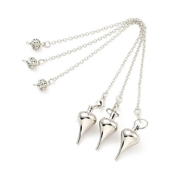 Brass Cable Chain Pointed Dowsing Pendulums