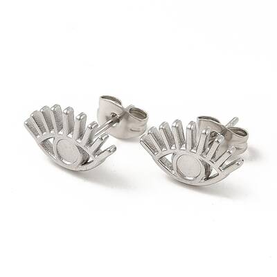 Non-Tarnish 304 Stainless Steel Stud Earring Finding