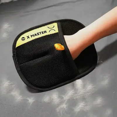 Reusable Pet Hair Remover Gloves, Effective Static Hair Remover for Sofa Carpet and Clothes, Cat and Dog Shedding Grooming Ki...