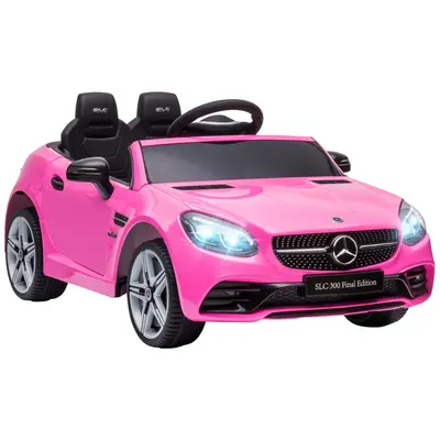 Aosom 12V Mercedes Benz Electric Car for Kids, with Remote Control, Suspension, Lights, Horn, Music, for 3-6 Years Old