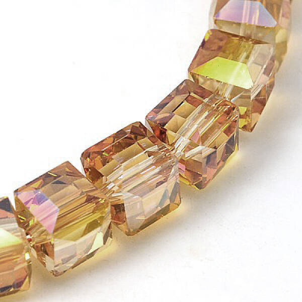 Electorplated Glass Beads