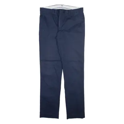 LACOSTE Mens Trousers Blue Slim Straight W33 L32