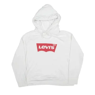 LEVI'S Hoodie White Pullover Boys XL