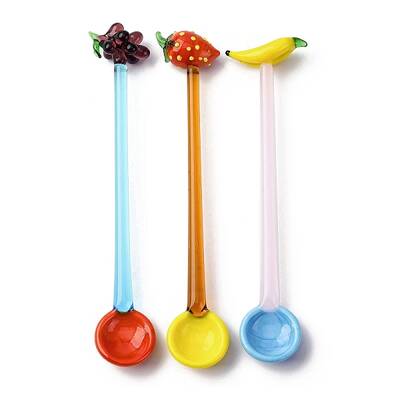 Handmade Glass Fruits Spoons
