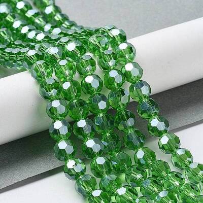 Electroplate Glass Bead Strands