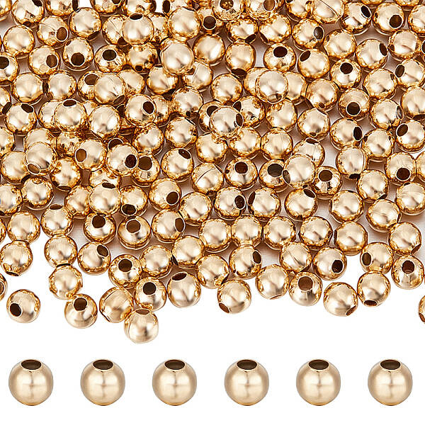 400Pcs 304 Stainless Steel Beads