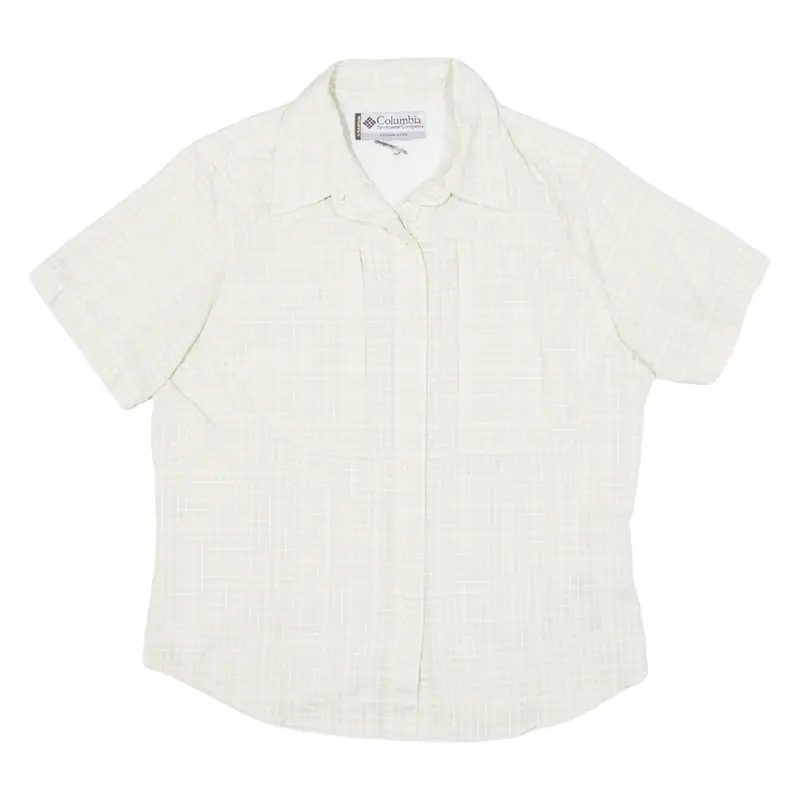 COLUMBIA Womens Shirt Yellow Check S