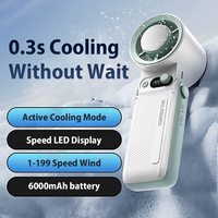 Portable Fan USB Charging Mini Rechargeable Pocket Handheld Fan 3 IN 1 with Air Turbo Tech for Outdoor Activities, Travel, an...