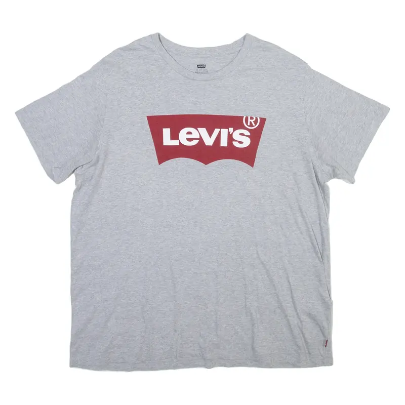 LEVI'S Mens T-Shirt Grey Crew Neck XL