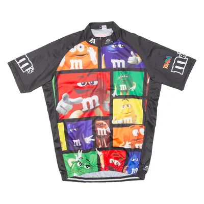 M&M'S Cycling Mens Jersey Black Full Zip XL