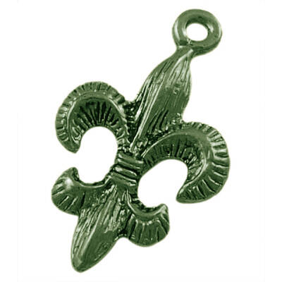 Tibetan Style Alloy Metal Fleur De Lis Pendants