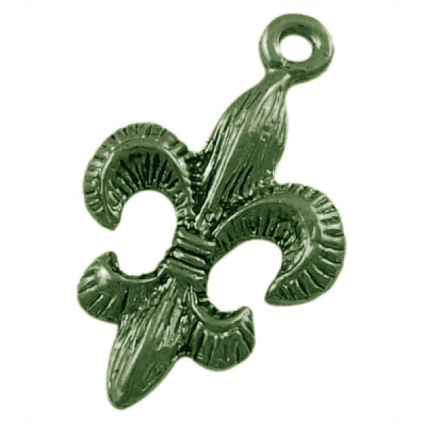 Tibetan Style Alloy Metal Fleur De Lis Pendants