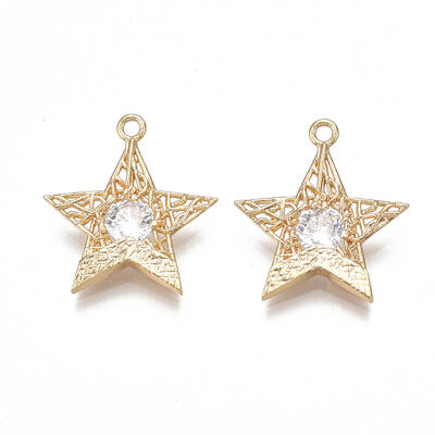 Brass Filigree Pendants
