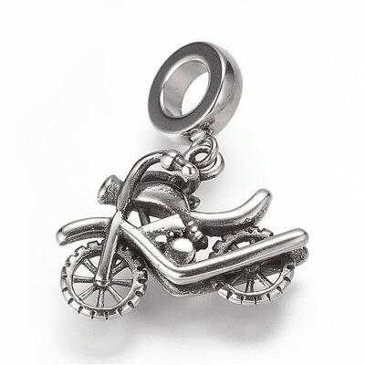 304 Stainless Steel European Dangle Charms
