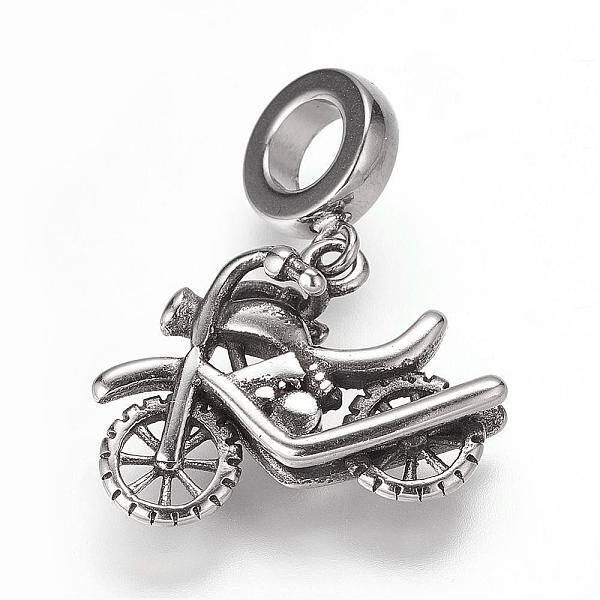 304 Stainless Steel European Dangle Charms