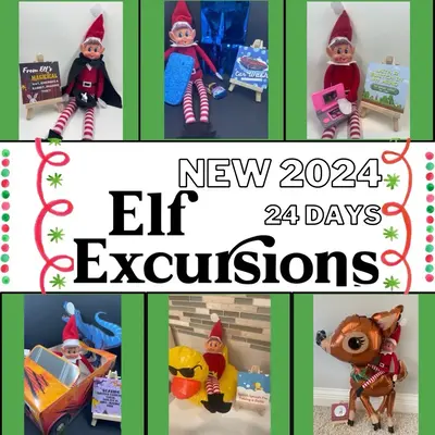 2024 All New 24 Day Activities Elf Excursions Box