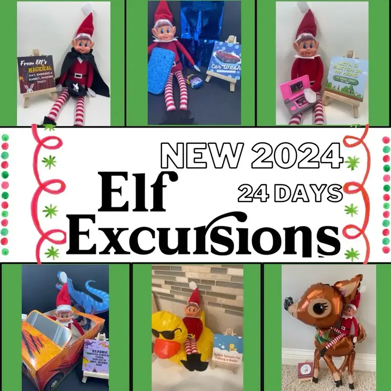 2024 All New 24 Day Activities Elf Excursions Box