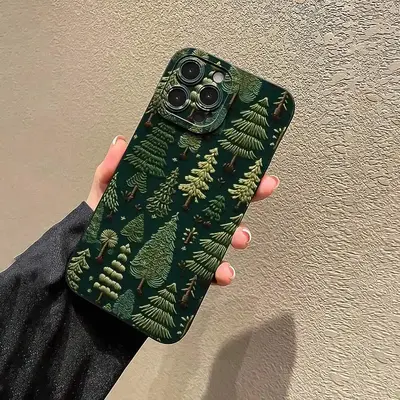 Forest Pattern Phone Case, 1 Count Anti-drop Shockproof Phone Protective Cover, Phone Accessory Compatible with iPhone 11 12 ...