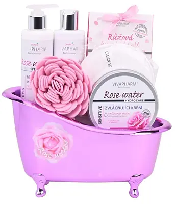 Vivaco Vaschetta Regalo Di Cosmetici Con Acqua Di Rose