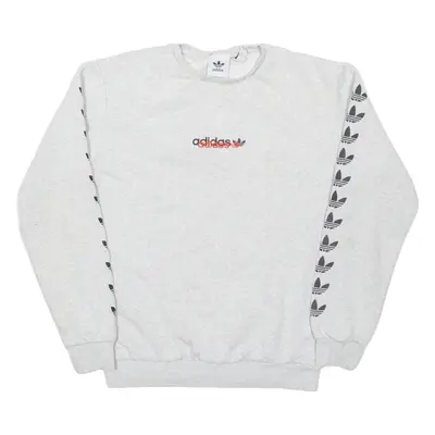 ADIDAS Mens Sweatshirt Grey S