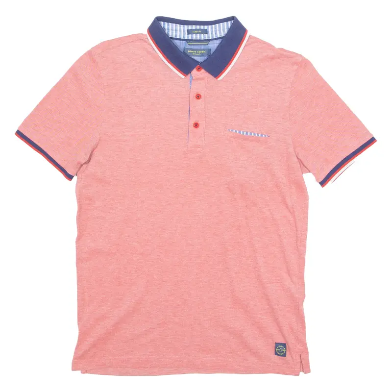 PIERRE CARDIN Modern Fit Lightweight Mens Polo Shirt Red S