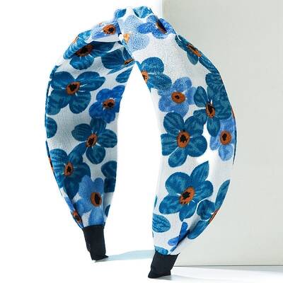 Flower Print Cloth Headband