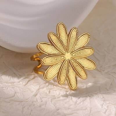 304 Stainless Steel Open Cuff Rings for Women