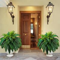 2 Pieces Large UV-Resistant Artificial Ferns-Elegant Artificial Plants Suitable for Indoor and Outdoor Decoration, Perfect fo...
