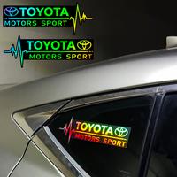 2pcs 8.7x3.1 inch car stickers PC material laser waterproof stickers for  body window decoration decals
